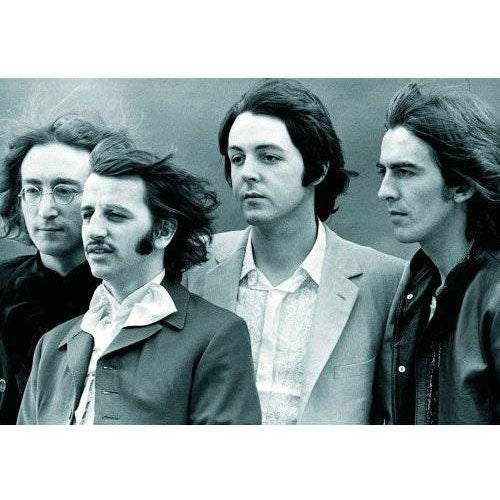 Beatles Windswept Group Post Card