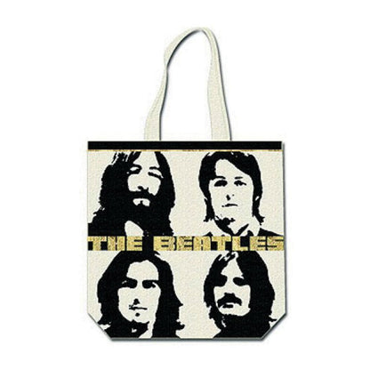 Beatles Four Heads (Back Print) Grocery Tote