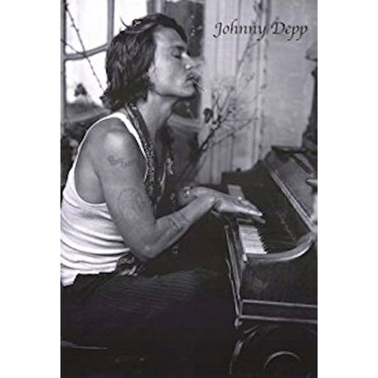 Johnny Depp Piano Domestic Poster