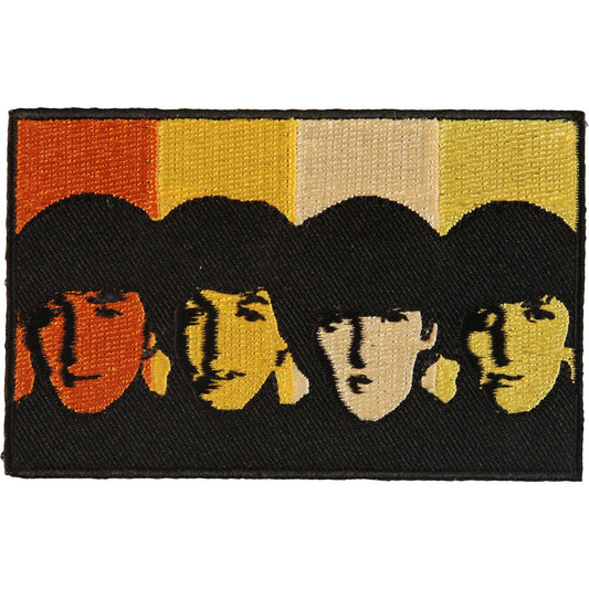 Beatles Heads In Bands Woven Patch