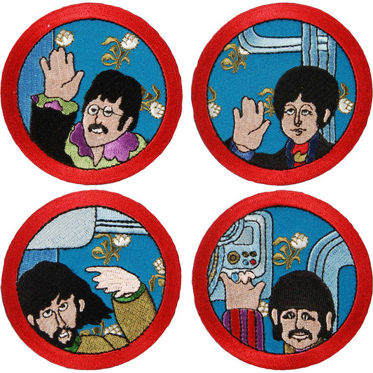 Beatles Cartoon Port Hole Woven Patch