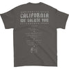 California We Salute You 2015 Tour Tee T-shirt