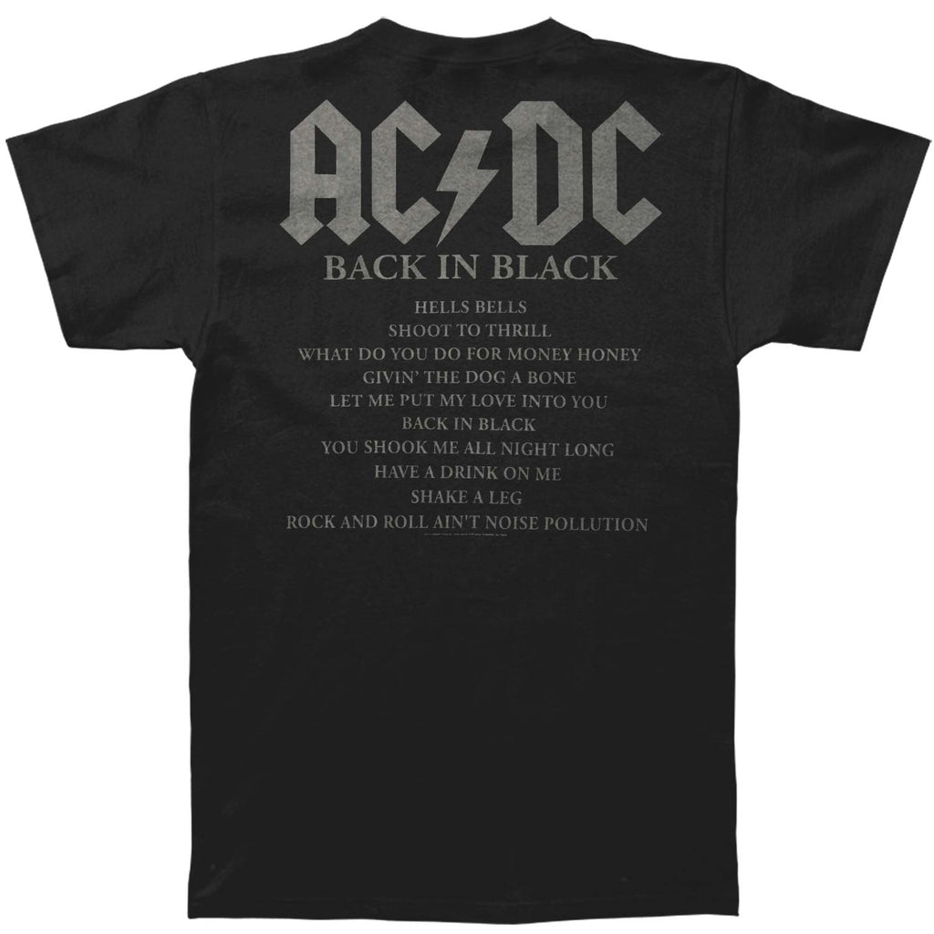 AC/DC Back In Black 35th Anniversary T-shirt | AC/DC Merch Store