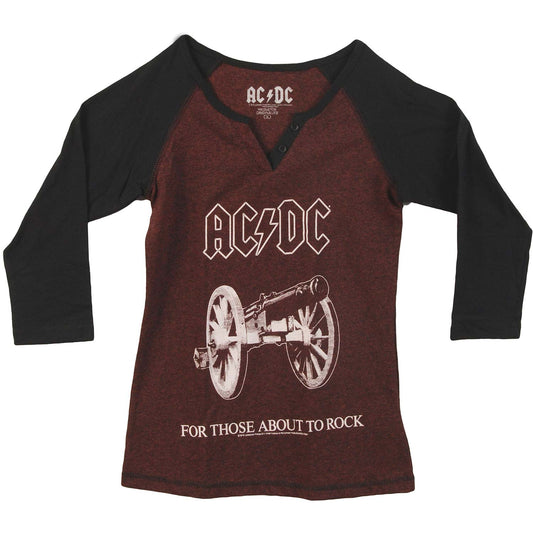 For Those About To Rock Raglan Junior Top