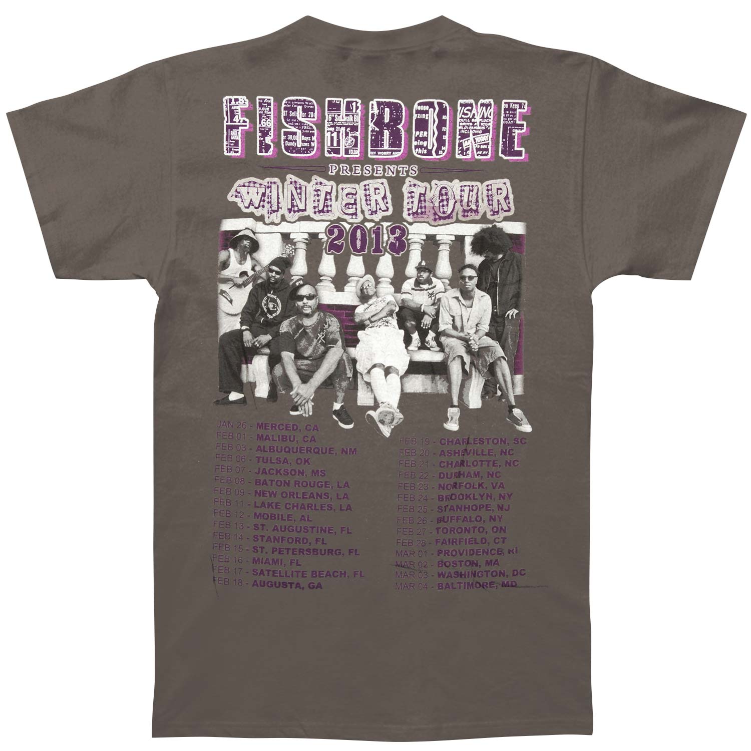Fishbone Purple Fish Tour T-shirt