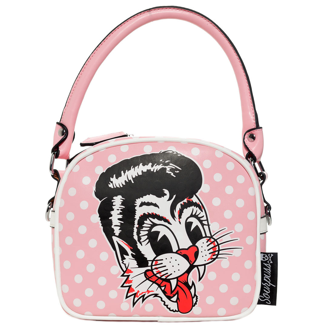 Stray Cats Rockabilly Cat Logo Girls Handbag