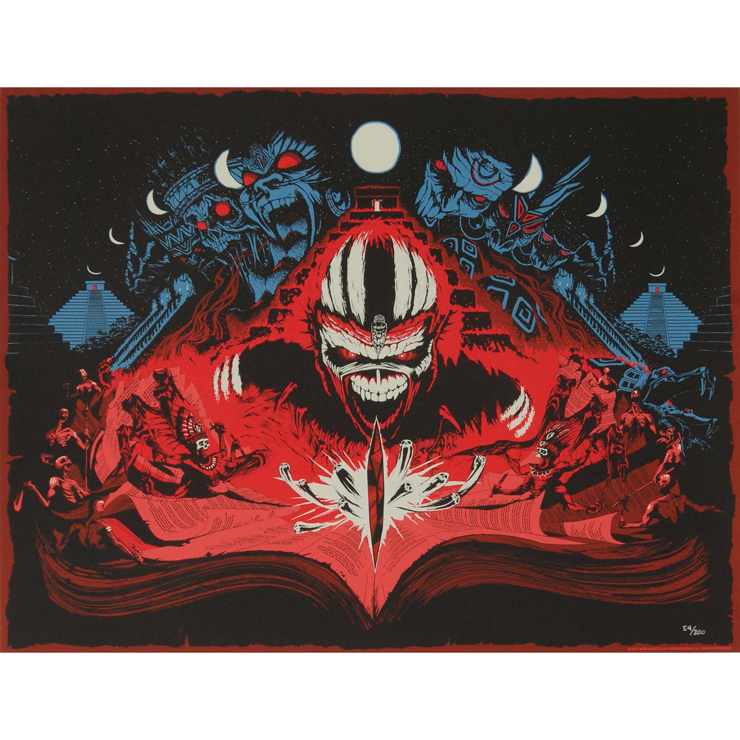 Book Of Souls by Adam Ford Limited Screenprint