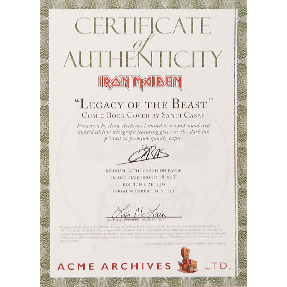 Legacy Of The Beast by Santi Casas Poster Print