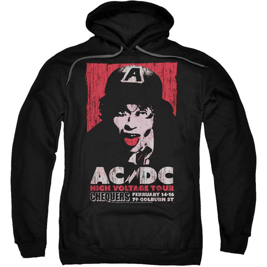 AC/DC AC/DC High Voltage Live 1975 Adult 25% Poly Hooded Sweatshirt