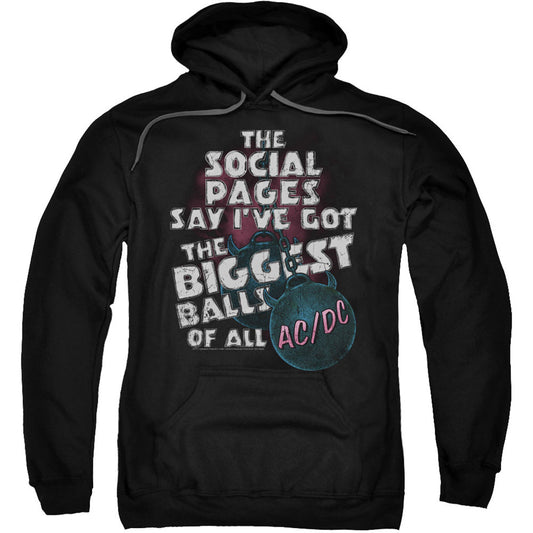 AC/DC AC/DC Big Balls Adult 25% Poly Hooded Sweatshirt