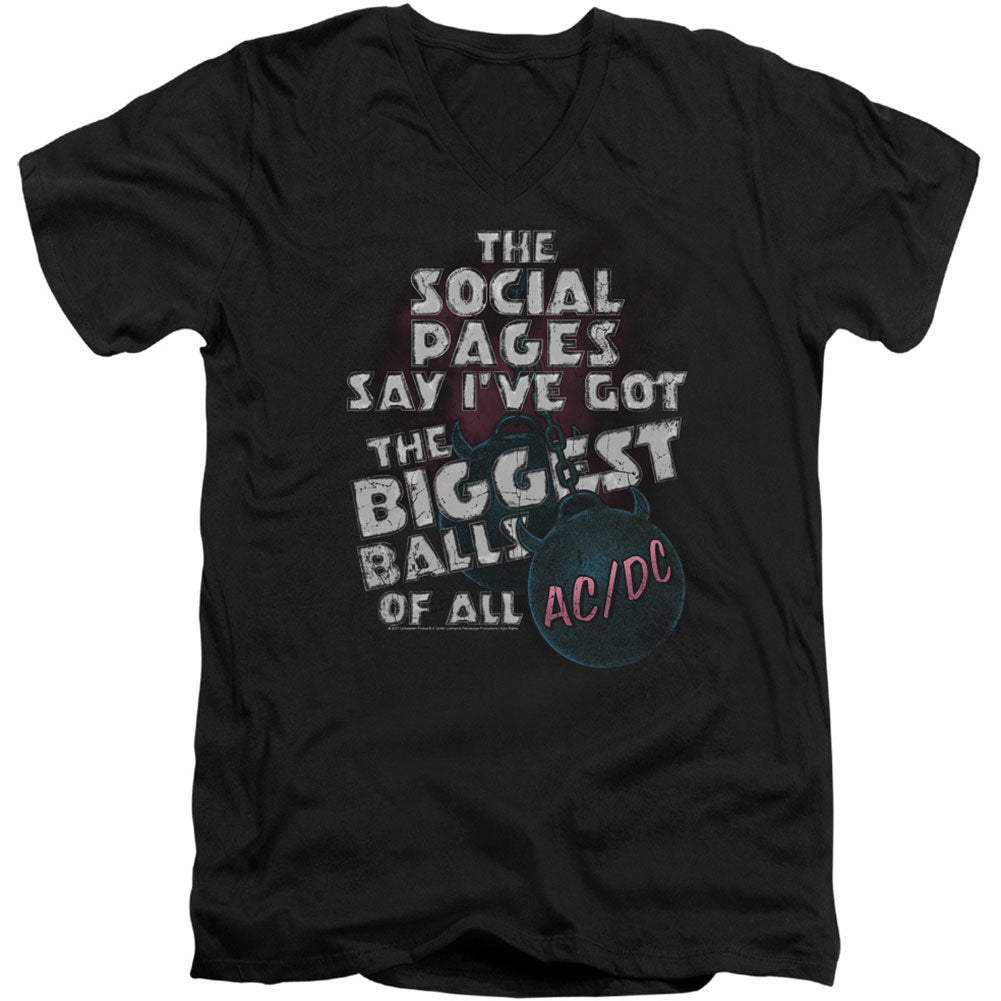 Big Balls Adult V-Neck Slim Fit T-shirt