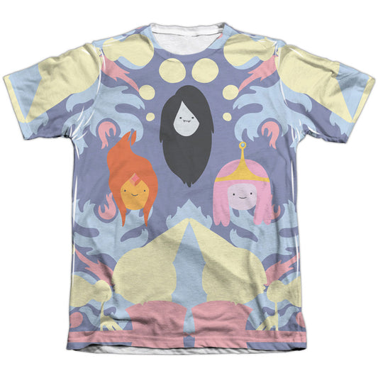 Adventure Time Pb, Fp & Marceline 65% Poly Front/Back Print Sublimation T-shirt