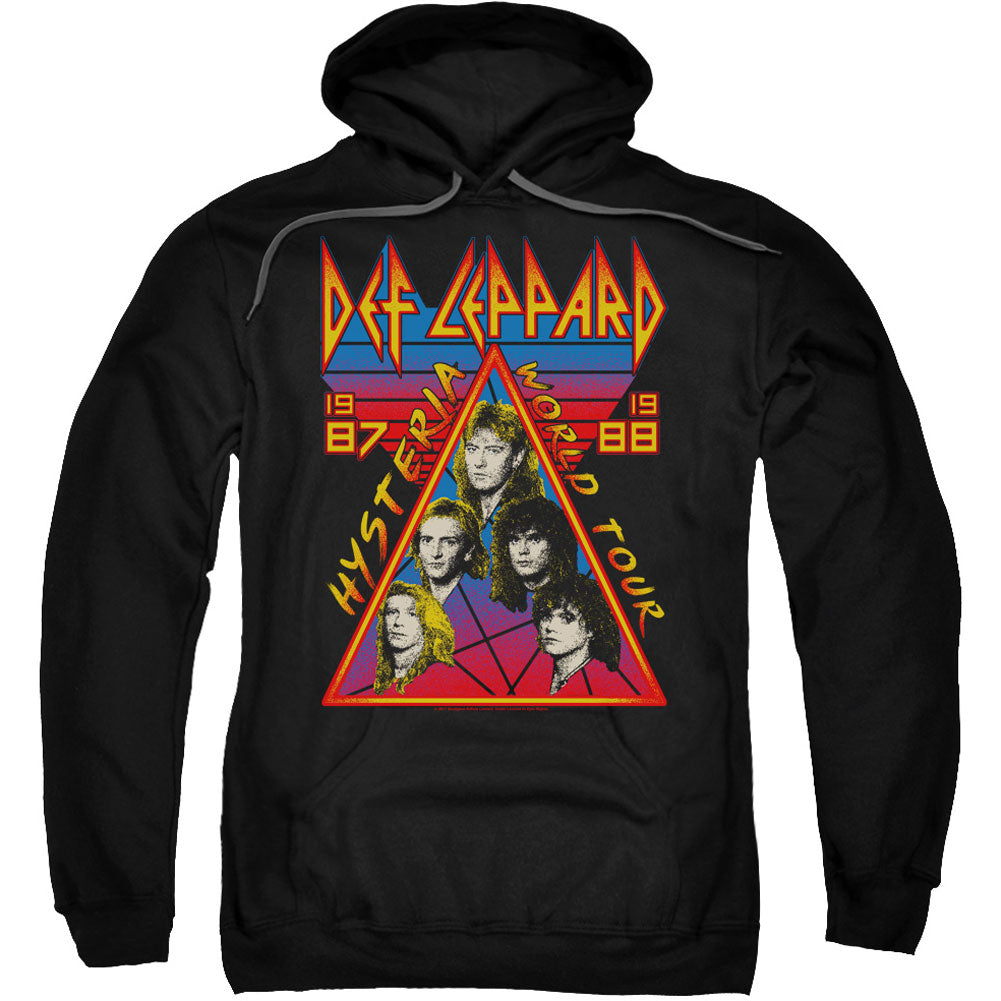 Def Leppard Hysteria Tour Adult 25% Poly Hooded Sweatshirt