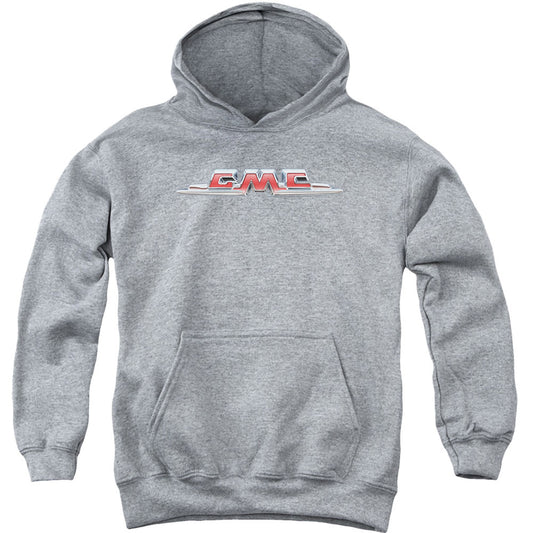 Chrome Logo Youth 50% Poly Hooded Sweatshirt