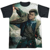 Harry Vs Voldemort Black Back 100% Poly Sublimation T-shirt