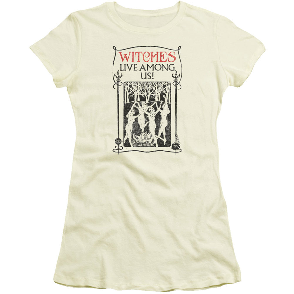 Witches Live Among Us Cap Sleeve Junior Top