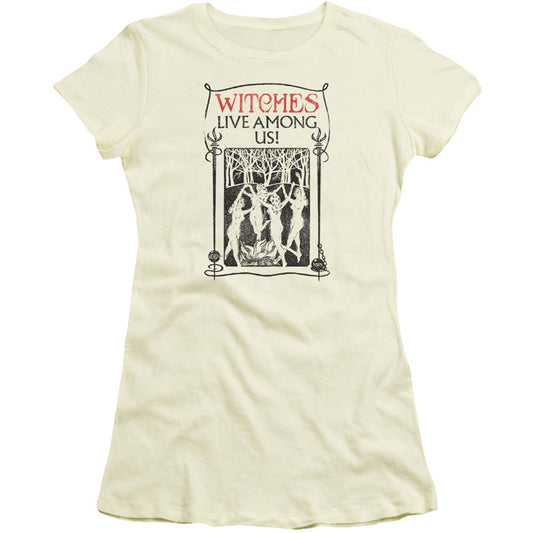 Witches Live Among Us Cap Sleeve Junior Top