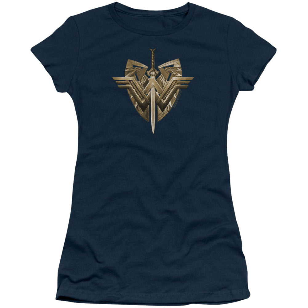 Sword Emblem Cap Sleeve Junior Top