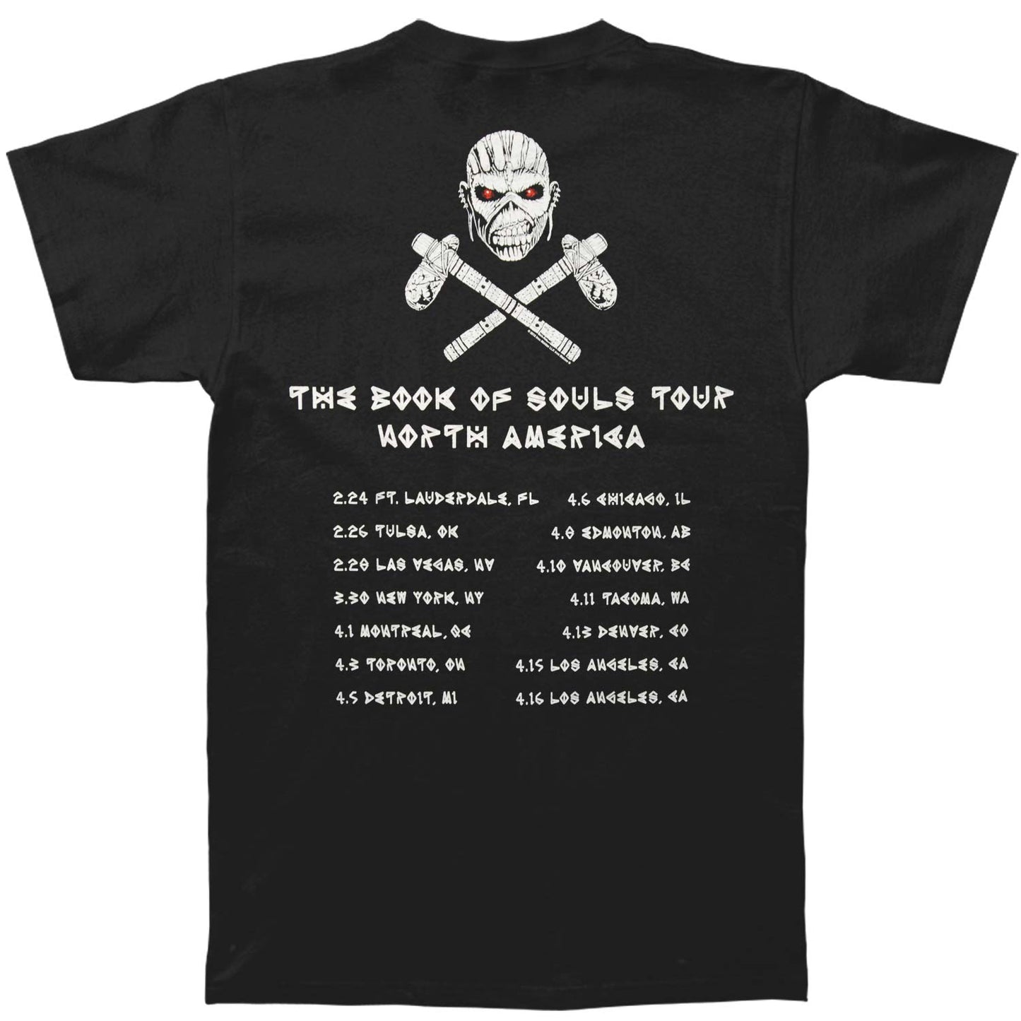 Book Of Souls N.A. Tour T-shirt