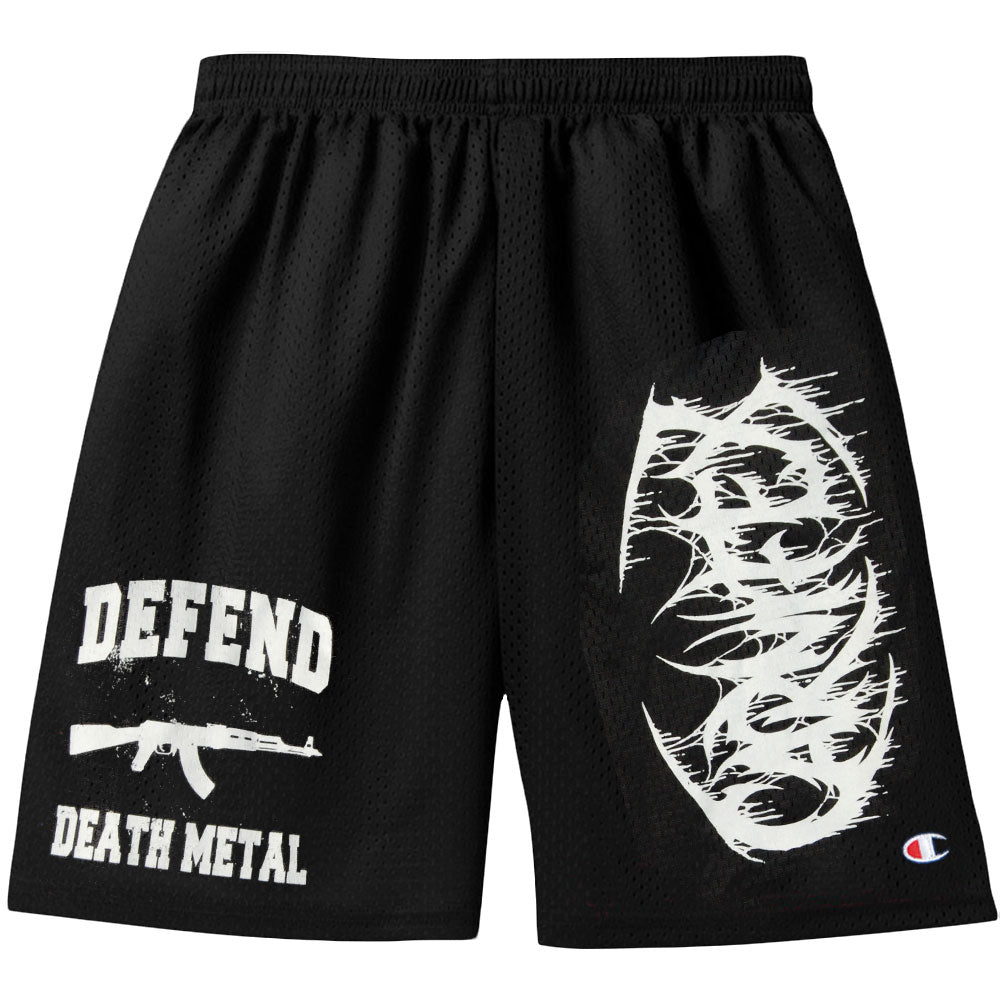 Defend Death Metal Gym Shorts