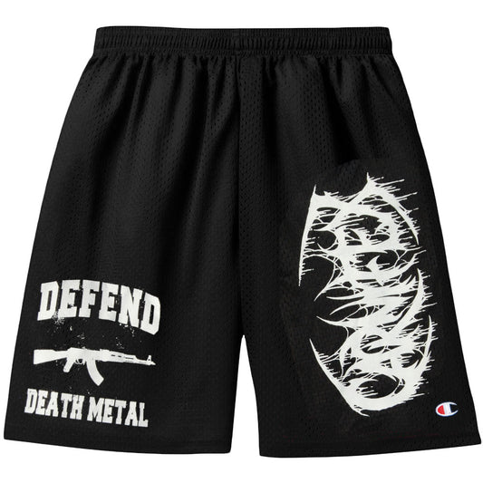 Defend Death Metal Gym Shorts