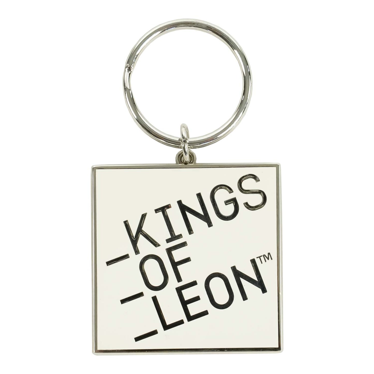 Block Logo Metal Key Chain