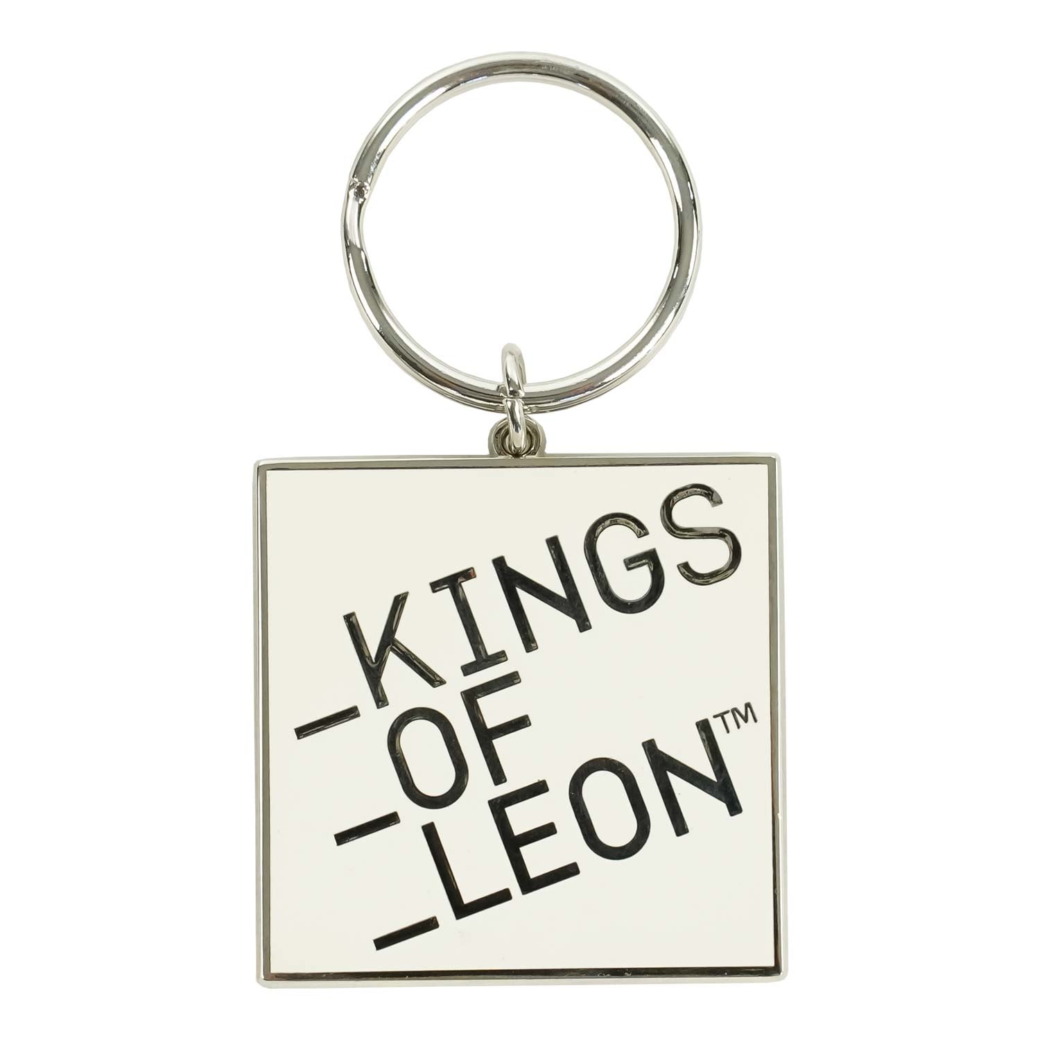 Block Logo Metal Key Chain