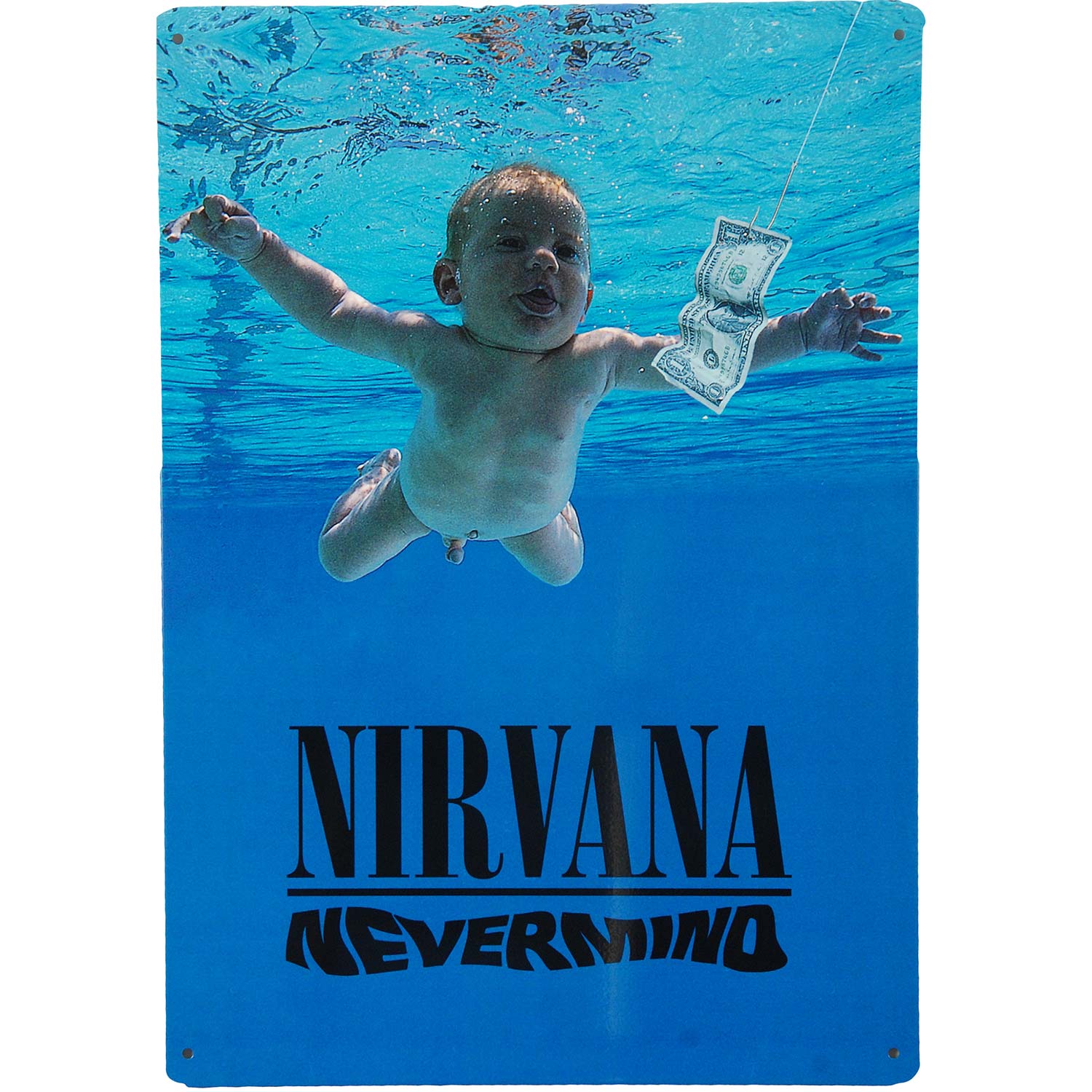 Nirvana Nevermind Tin Concert Sign 396581 | Rockabilia Merch Store