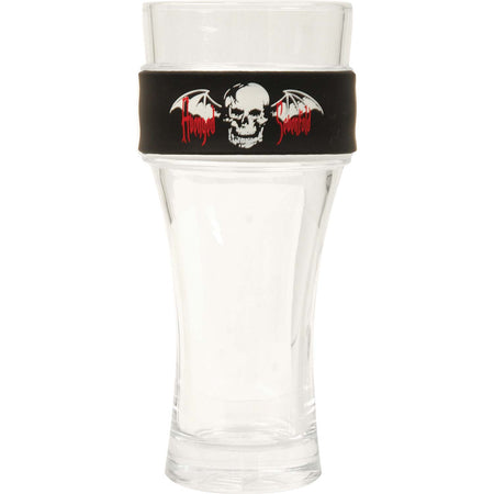 Beer Can Pint Glass with Snake Bite Logo - Set of Two