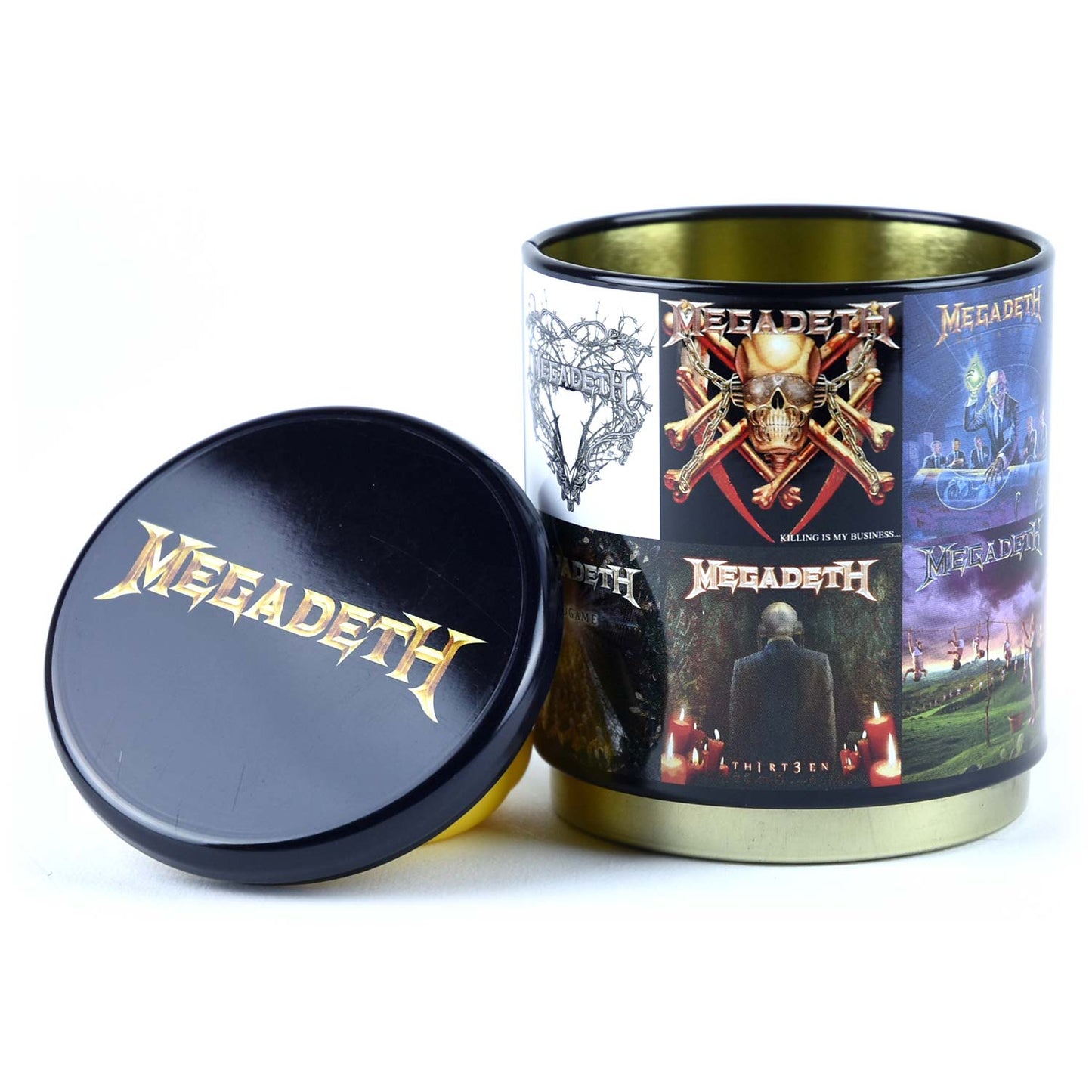 Megadeth Album Collage Stash Tin