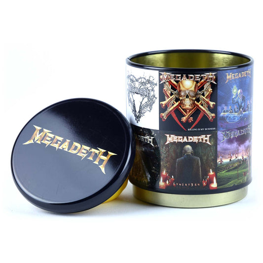 Megadeth Album Collage Stash Tin
