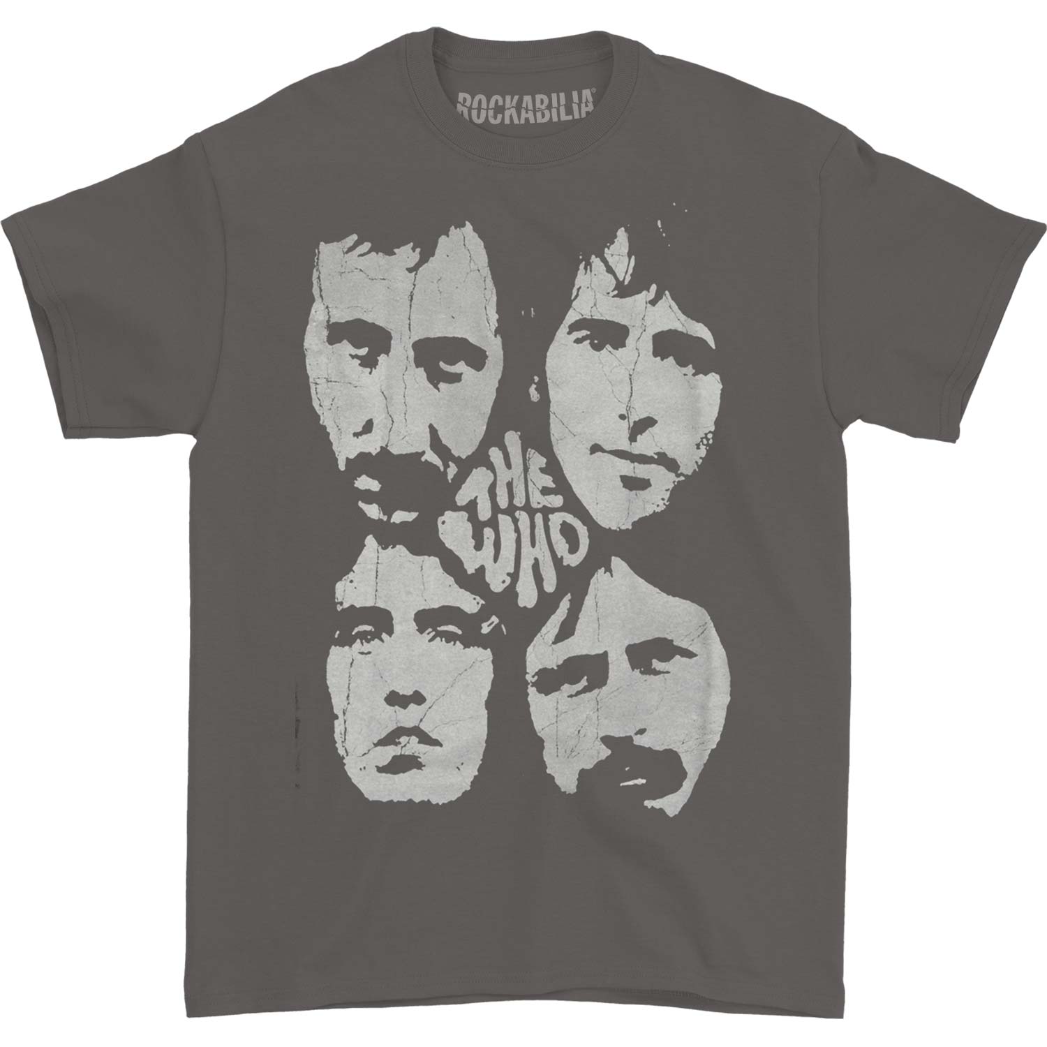 Who Who Distressed Four Faces T-shirt