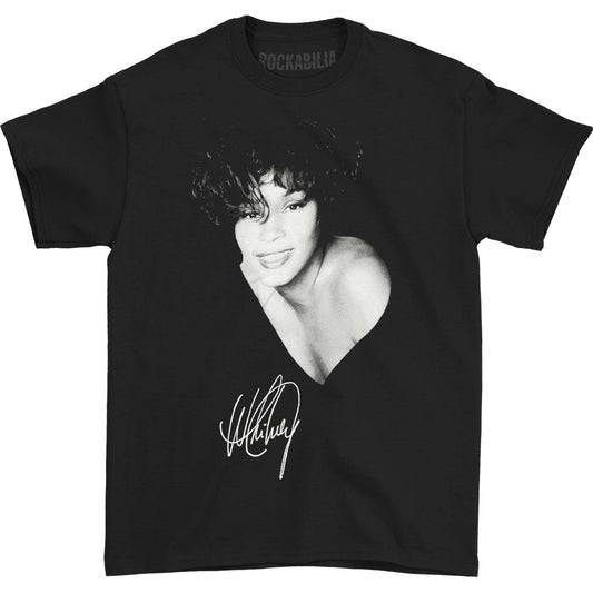 Whitney Houston Smile B&W T-shirt