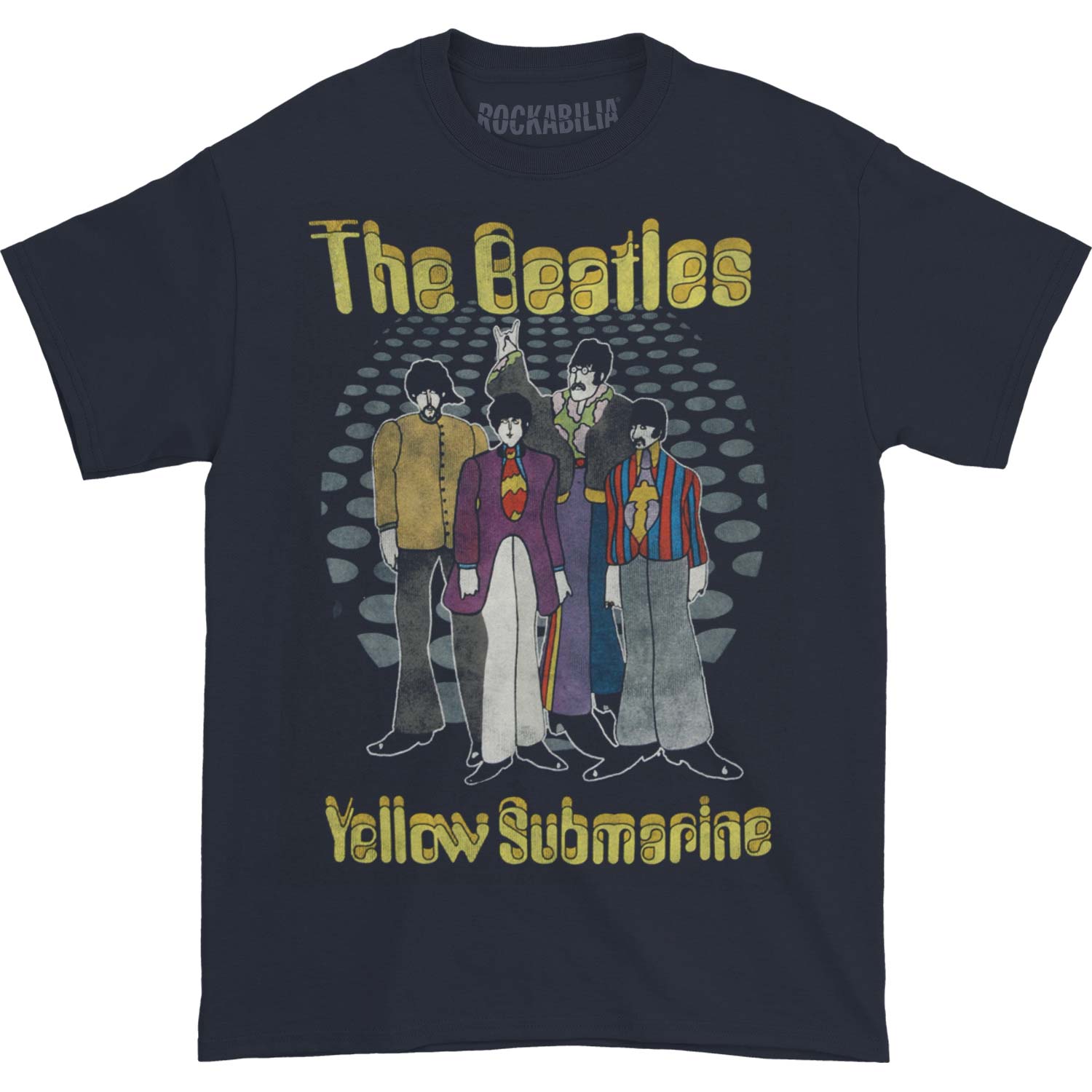 Beatles Yellow Sub Groovy Dots T-shirt