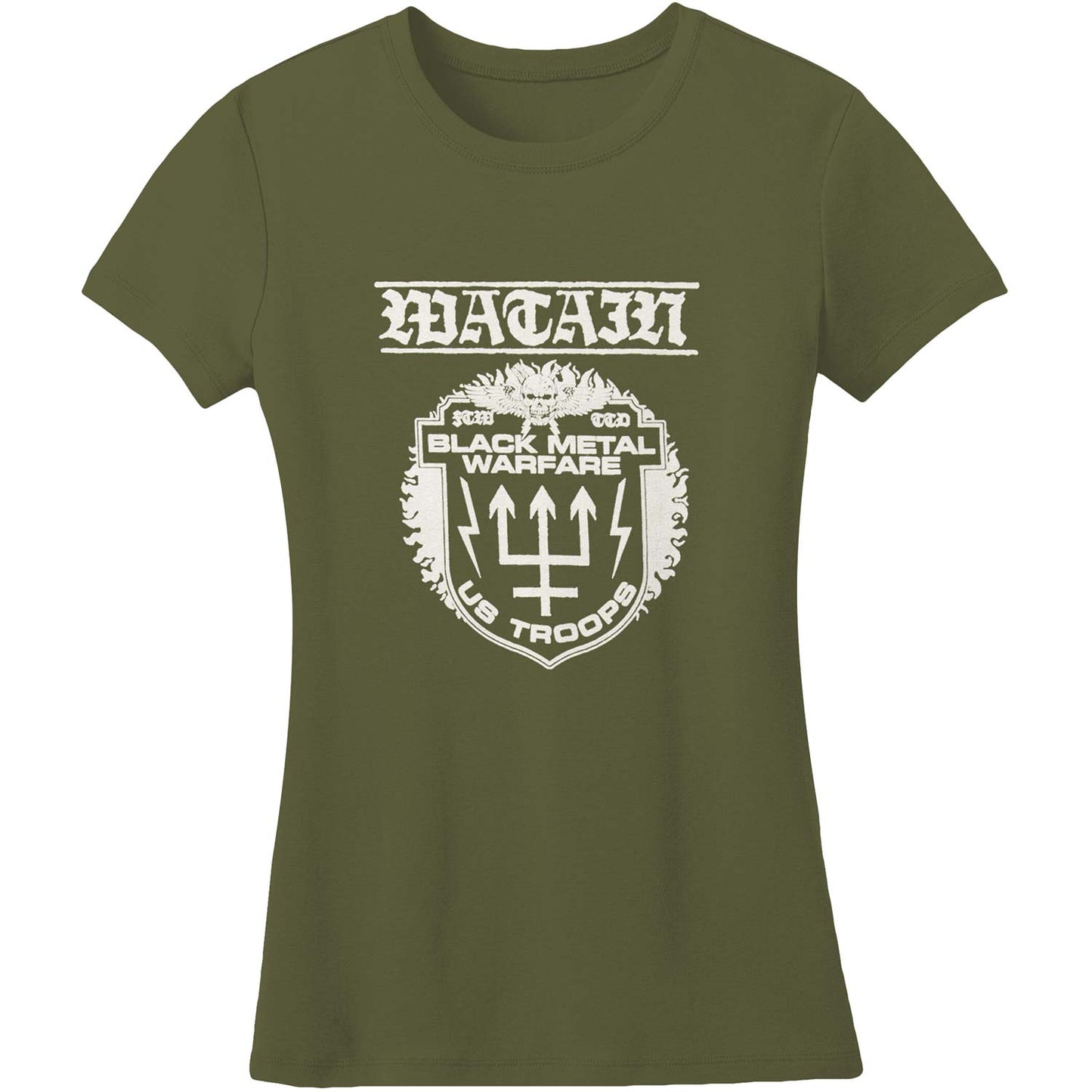 Black Metal Warfare Military Junior Top