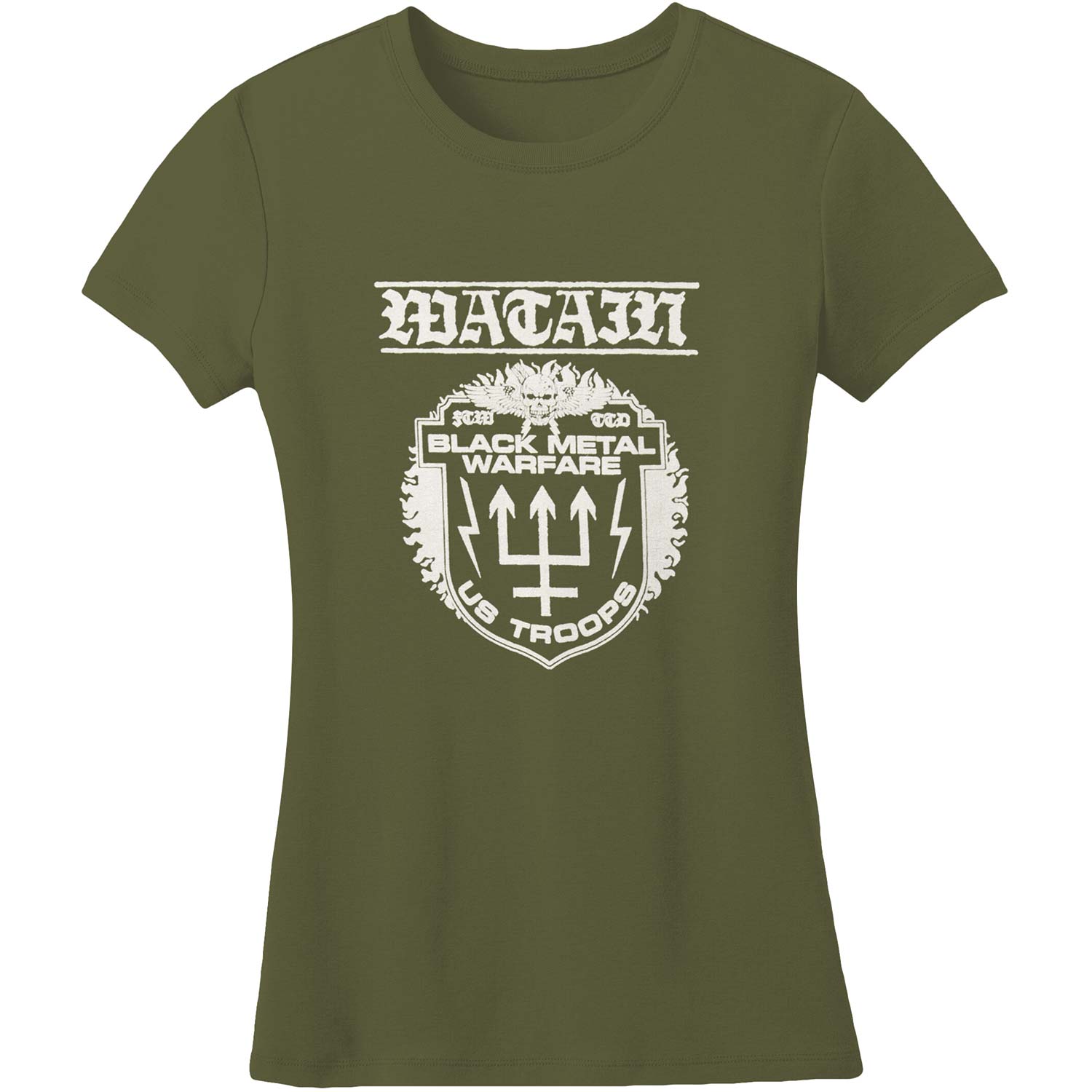 Black Metal Warfare Military Junior Top