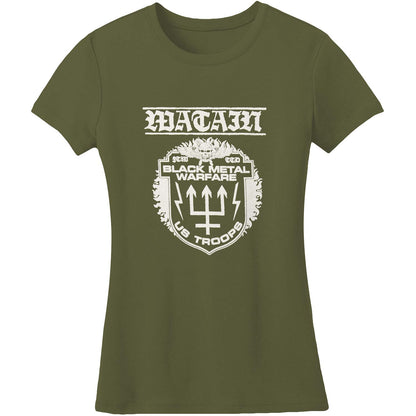 Black Metal Warfare Military Junior Top