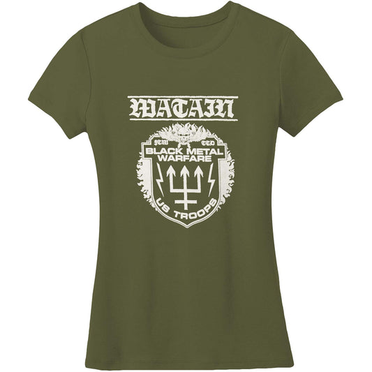 Black Metal Warfare Military Junior Top