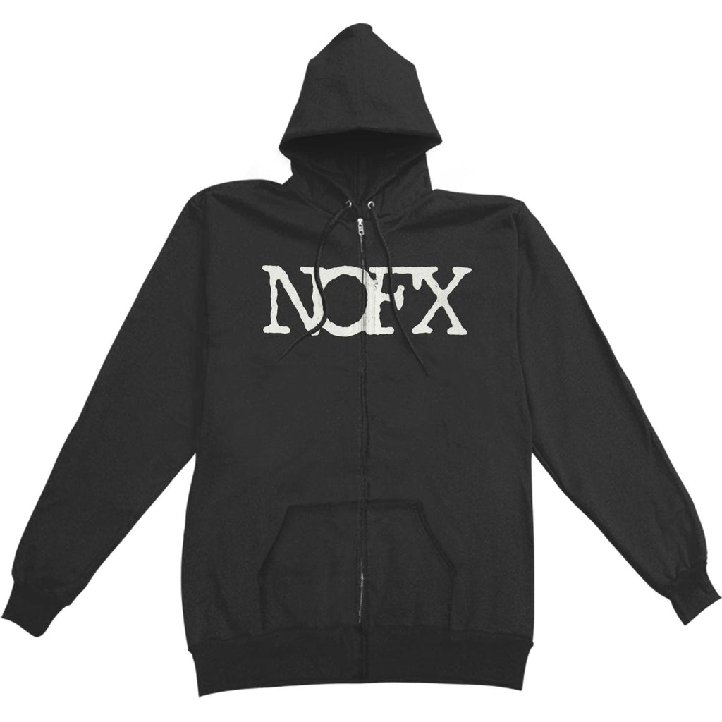 NOFX Punk Skull Zip Hoodie Zippered Hooded Sweatshirt