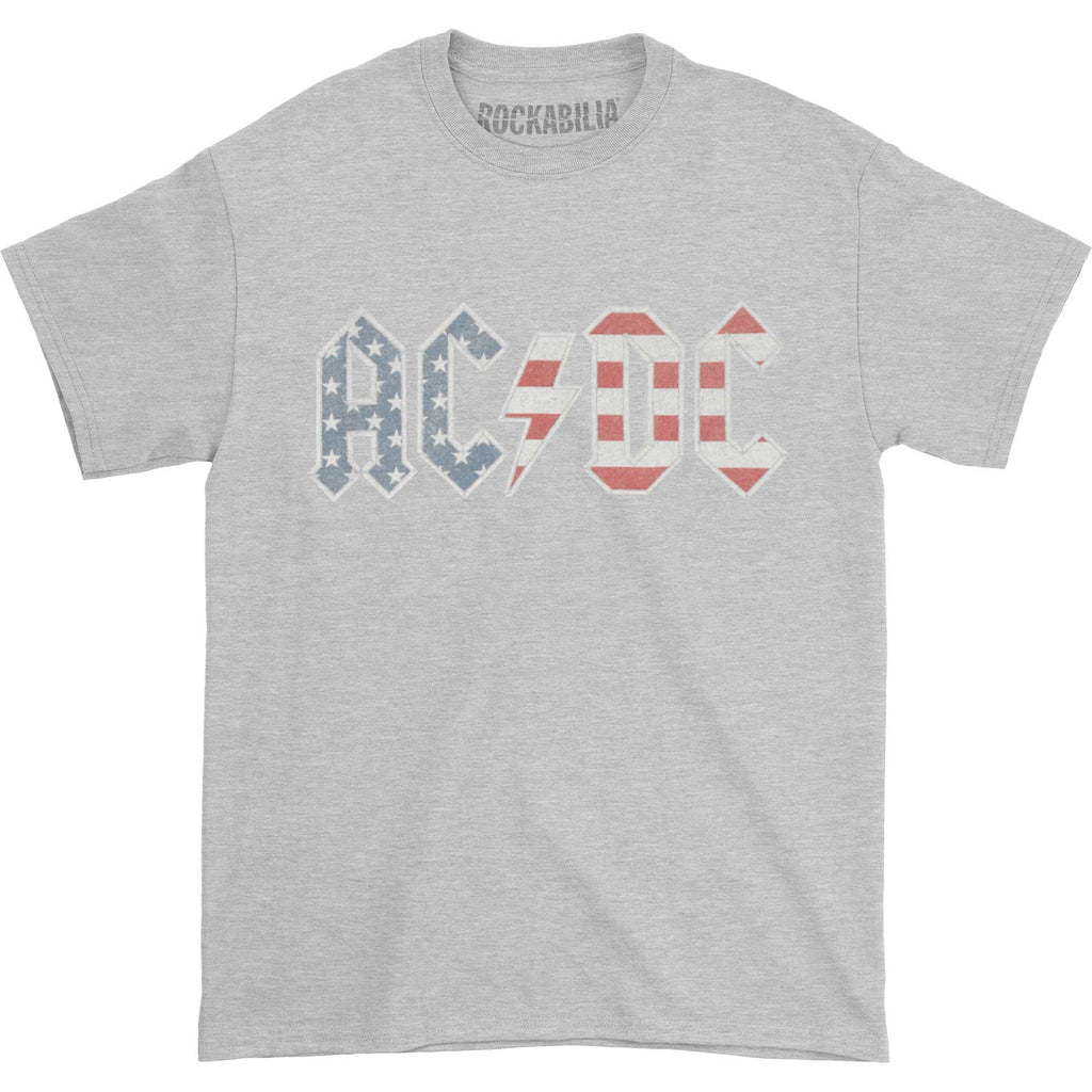 AC/DC Logo Grey Tee T-shirt 397972 | Rockabilia Merch Store