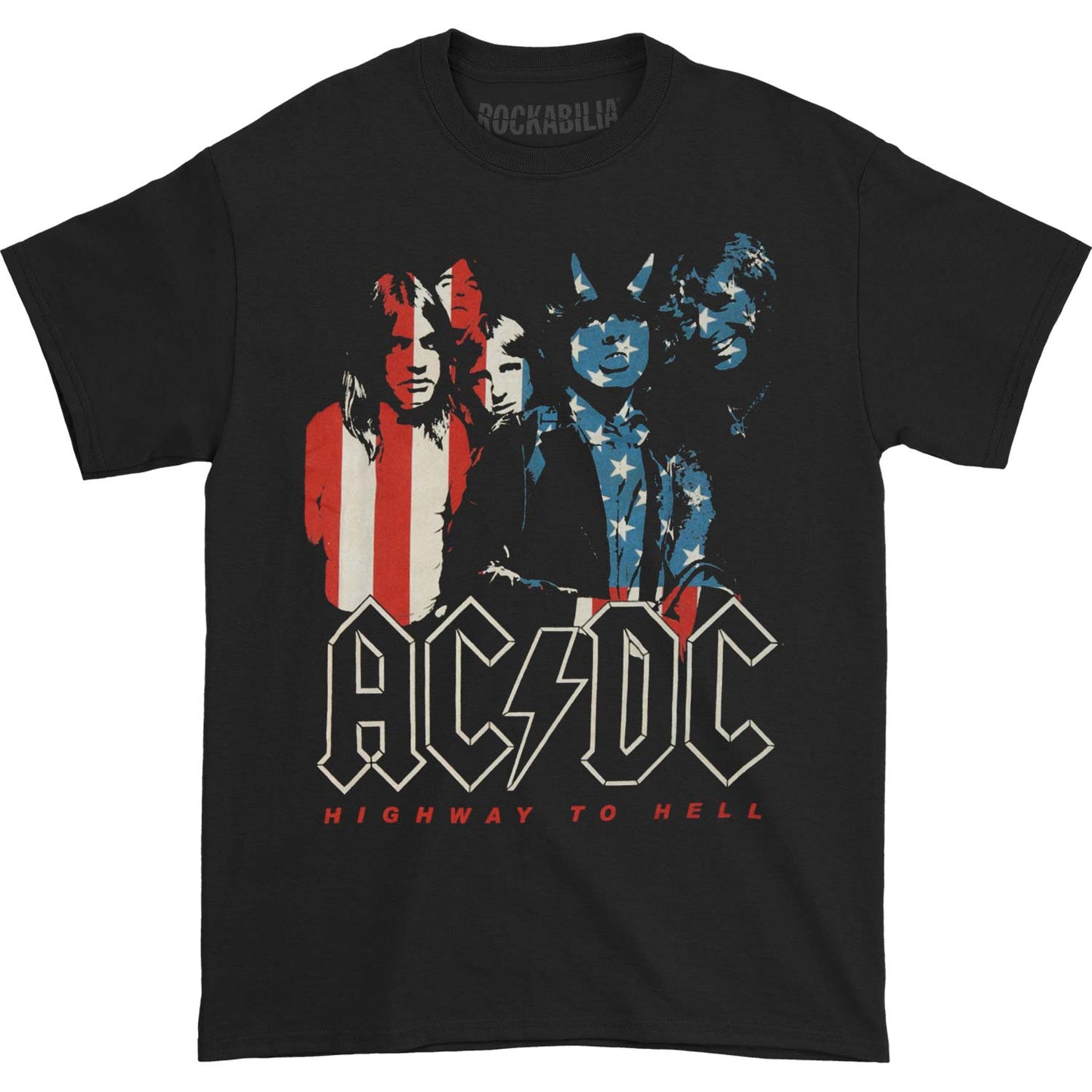 AC/DC Mens Black Tee T-shirt