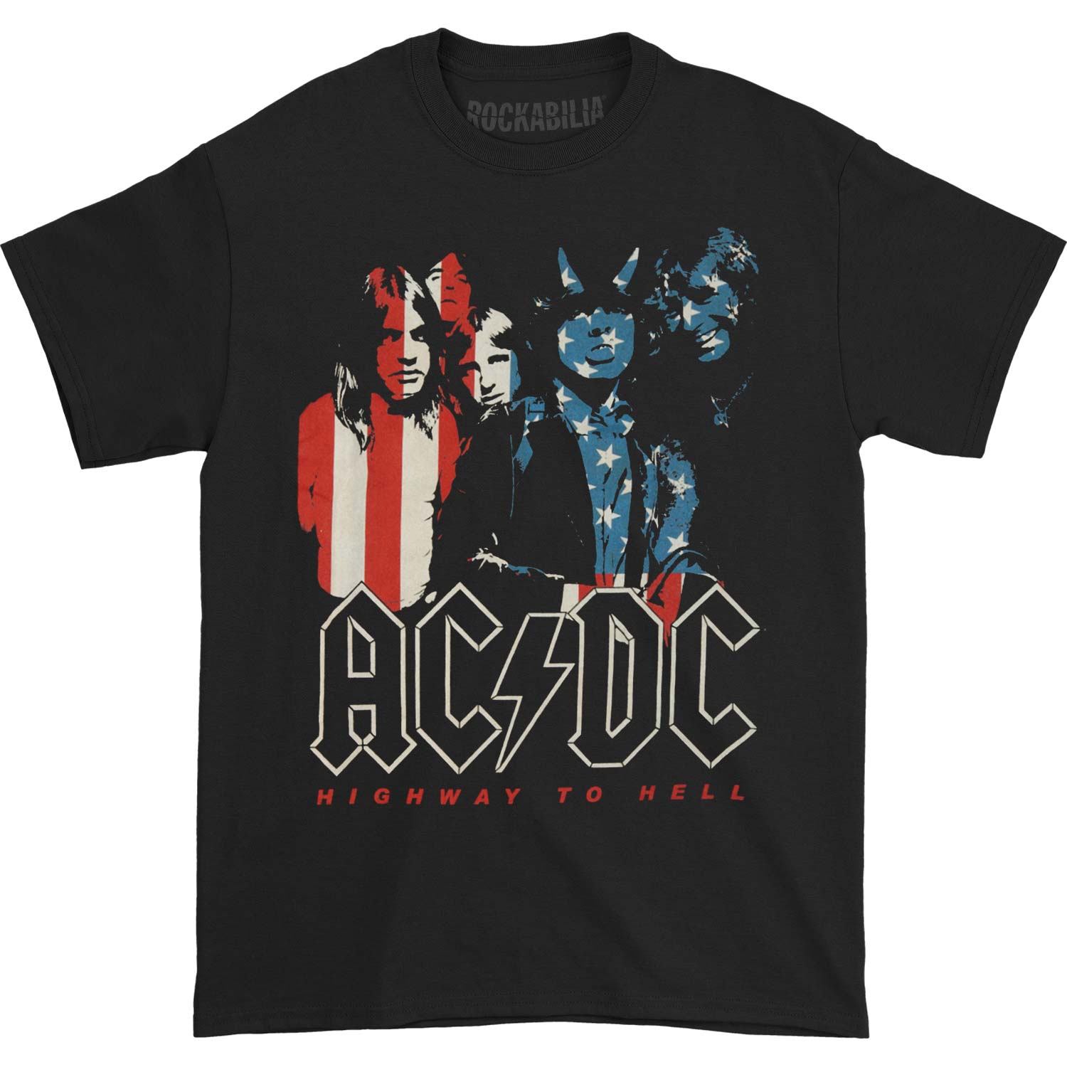 AC/DC Mens Black Tee T-shirt