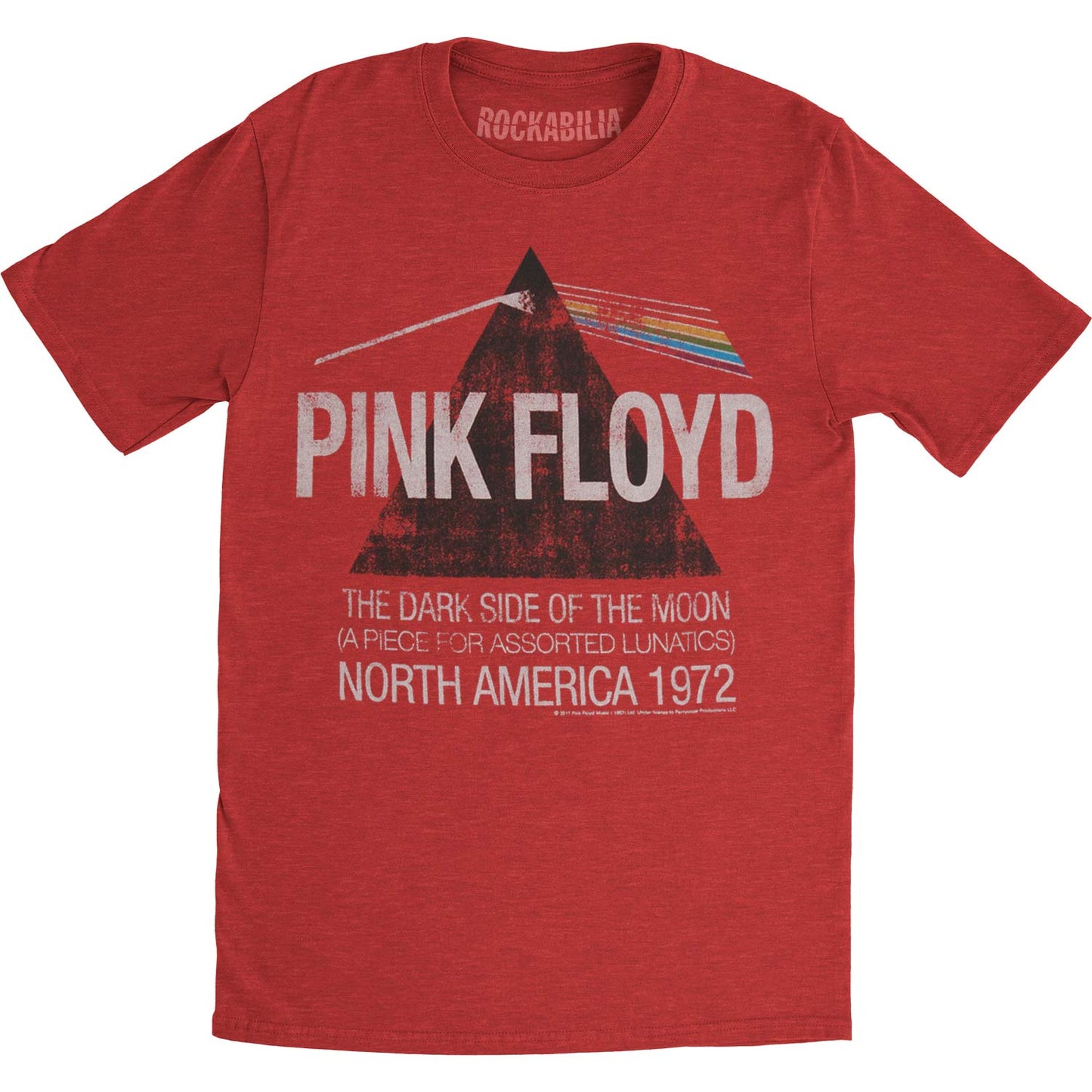 Dark Side Lunatics Heather Red Slim Fit T-shirt