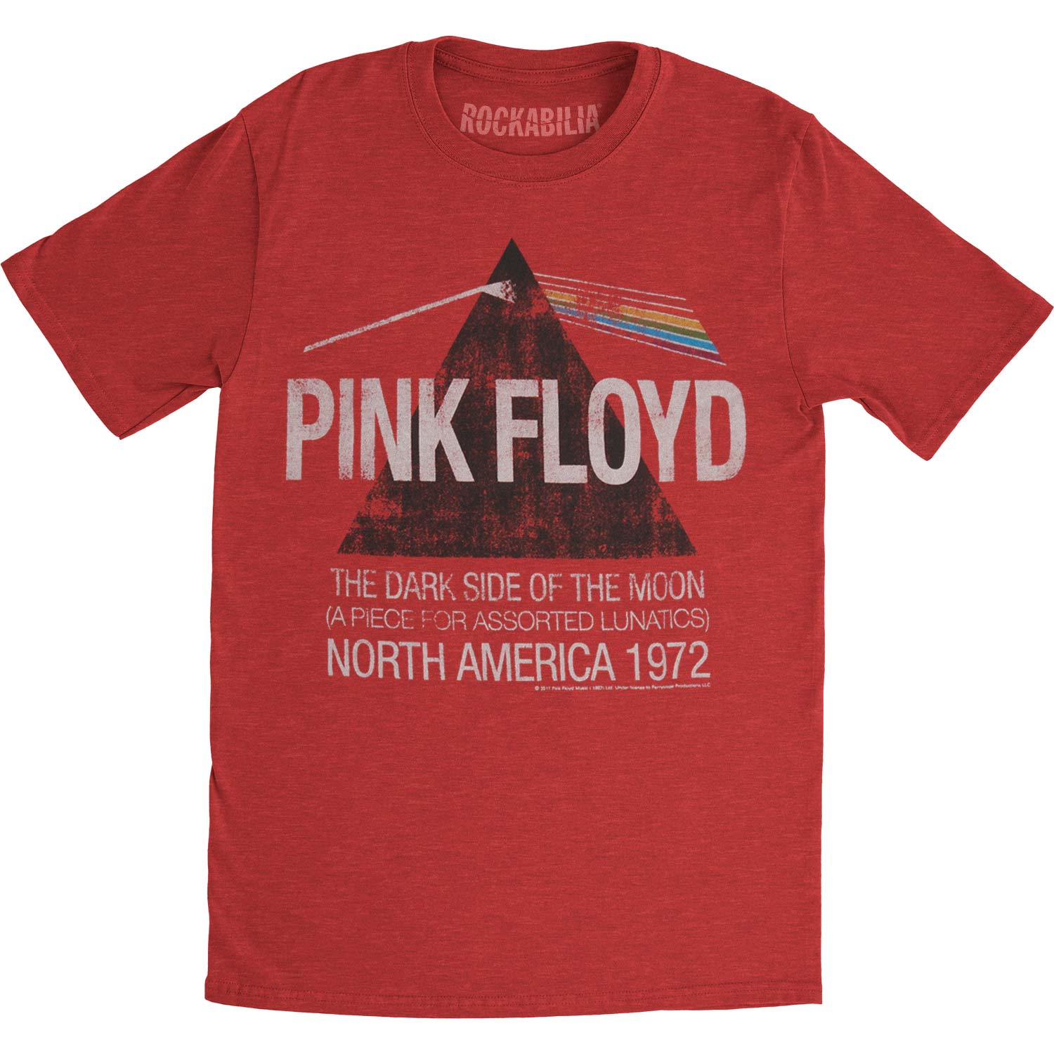 Dark Side Lunatics Heather Red Slim Fit T-shirt