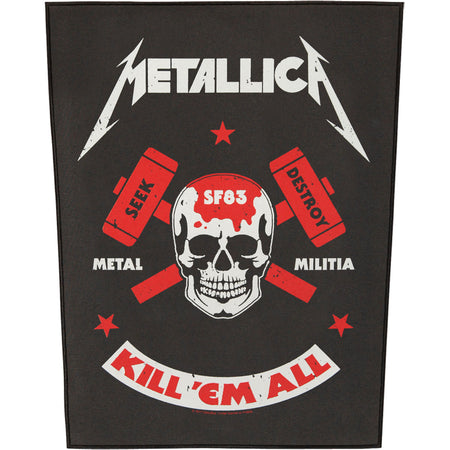 METALLICA Embroidered BACK PATCH big patch thrash metal megadeth backpatch  dri
