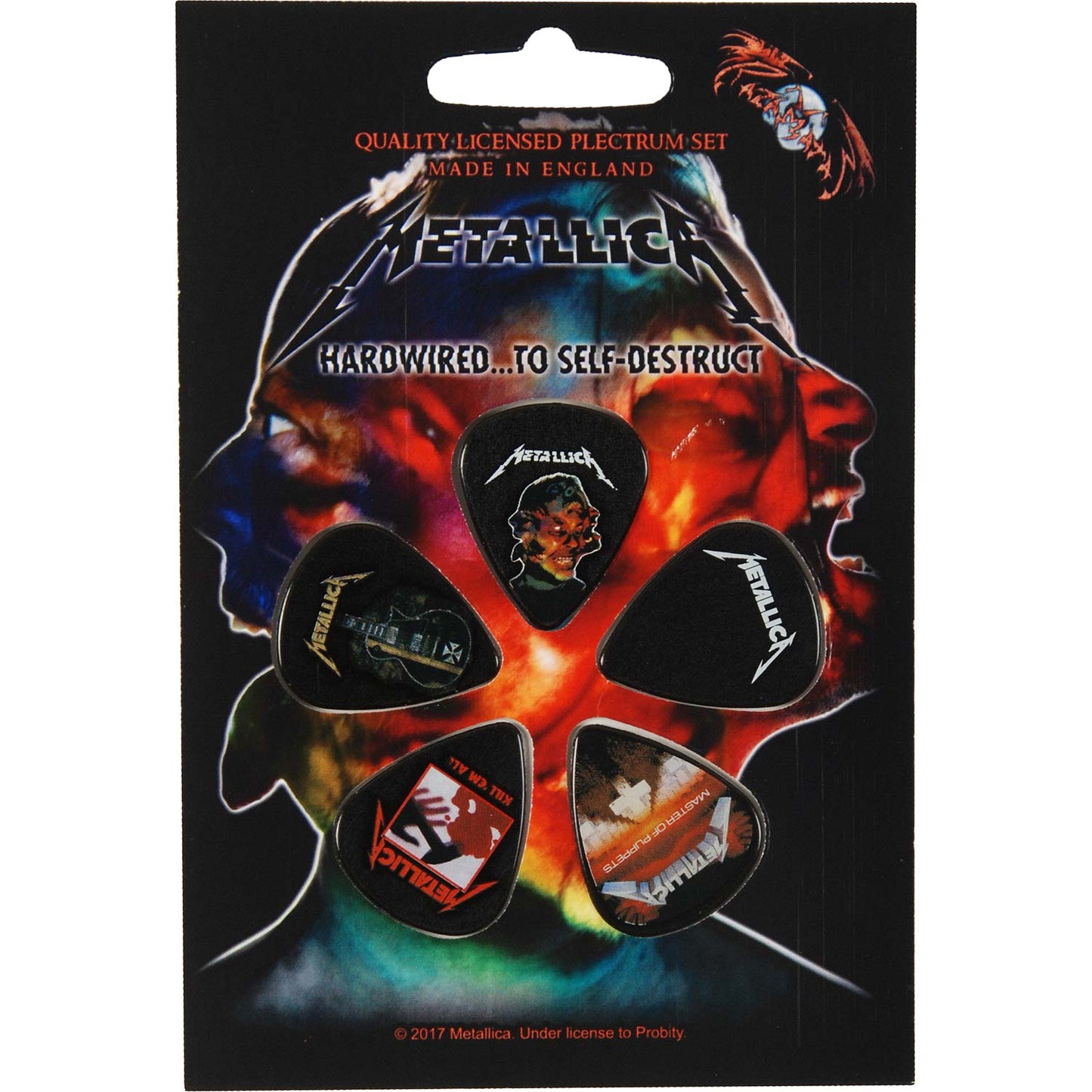 Hardwired To Self Destruct Guitar Pick