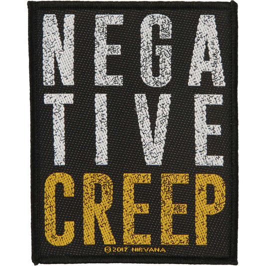 Nirvana Negative Creep Woven Patch