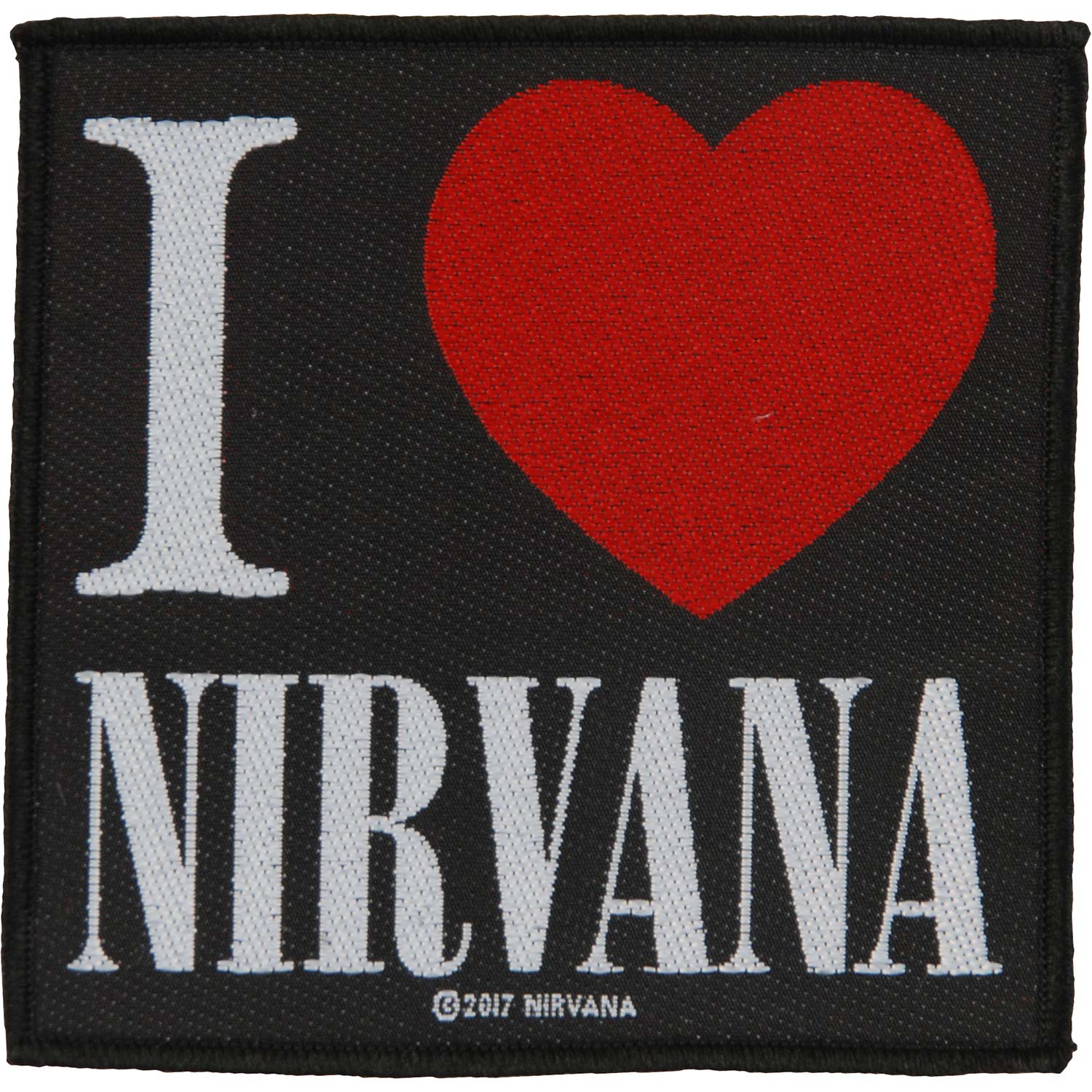 Nirvana I Love Nirvana Woven Patch