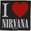 I Love Nirvana Woven Patch