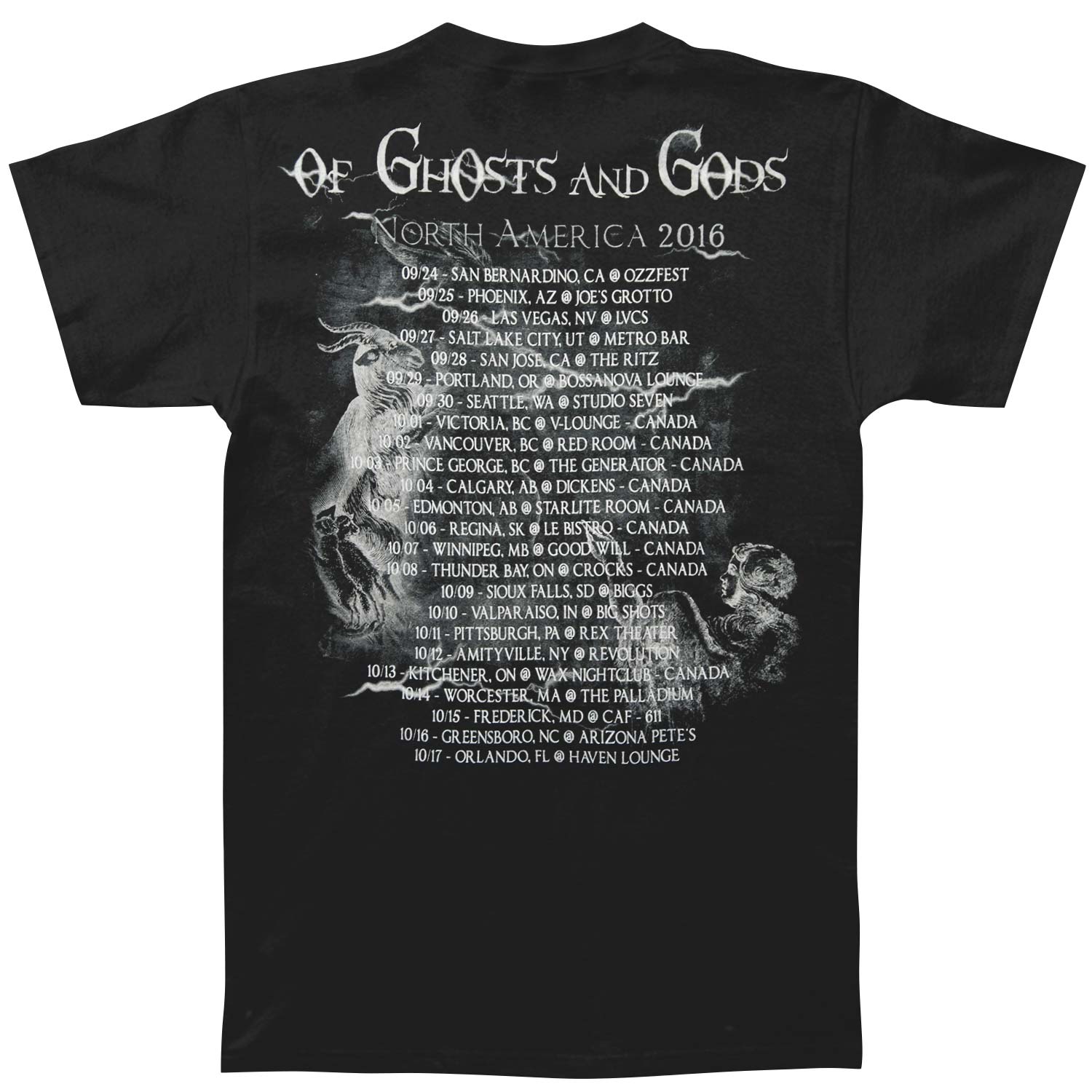 Kataklysm Of Ghosts And Gods 2016 T-shirt